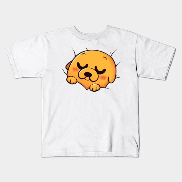 sleeping Jake, Adventure time Kids T-Shirt by marceloosapo